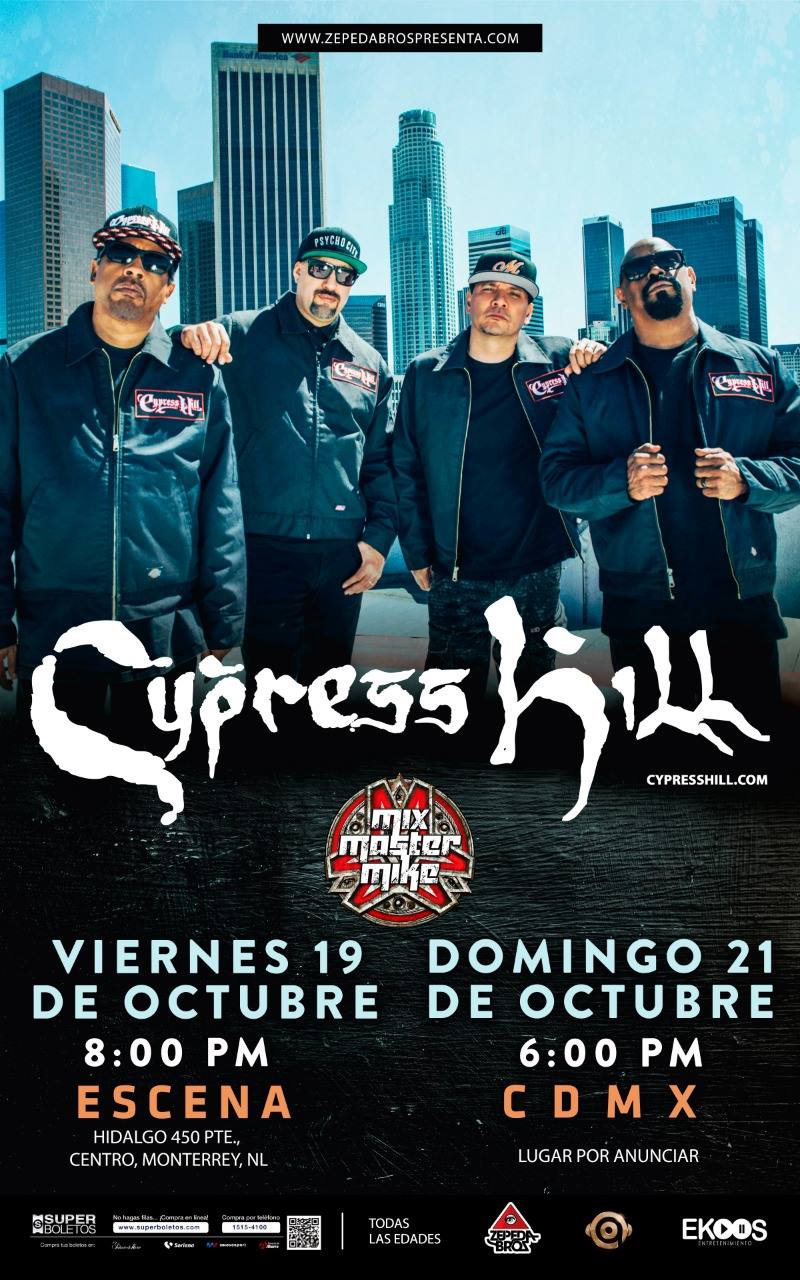 CYPRESS HILL VIENE A MÉXICO